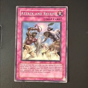 Yu-Gi-Oh! Attack and Receive Trap Card - Pink